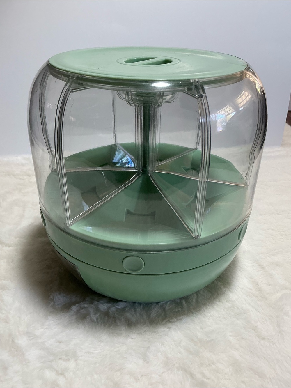 Green & Clear Rotating Storage Organizer